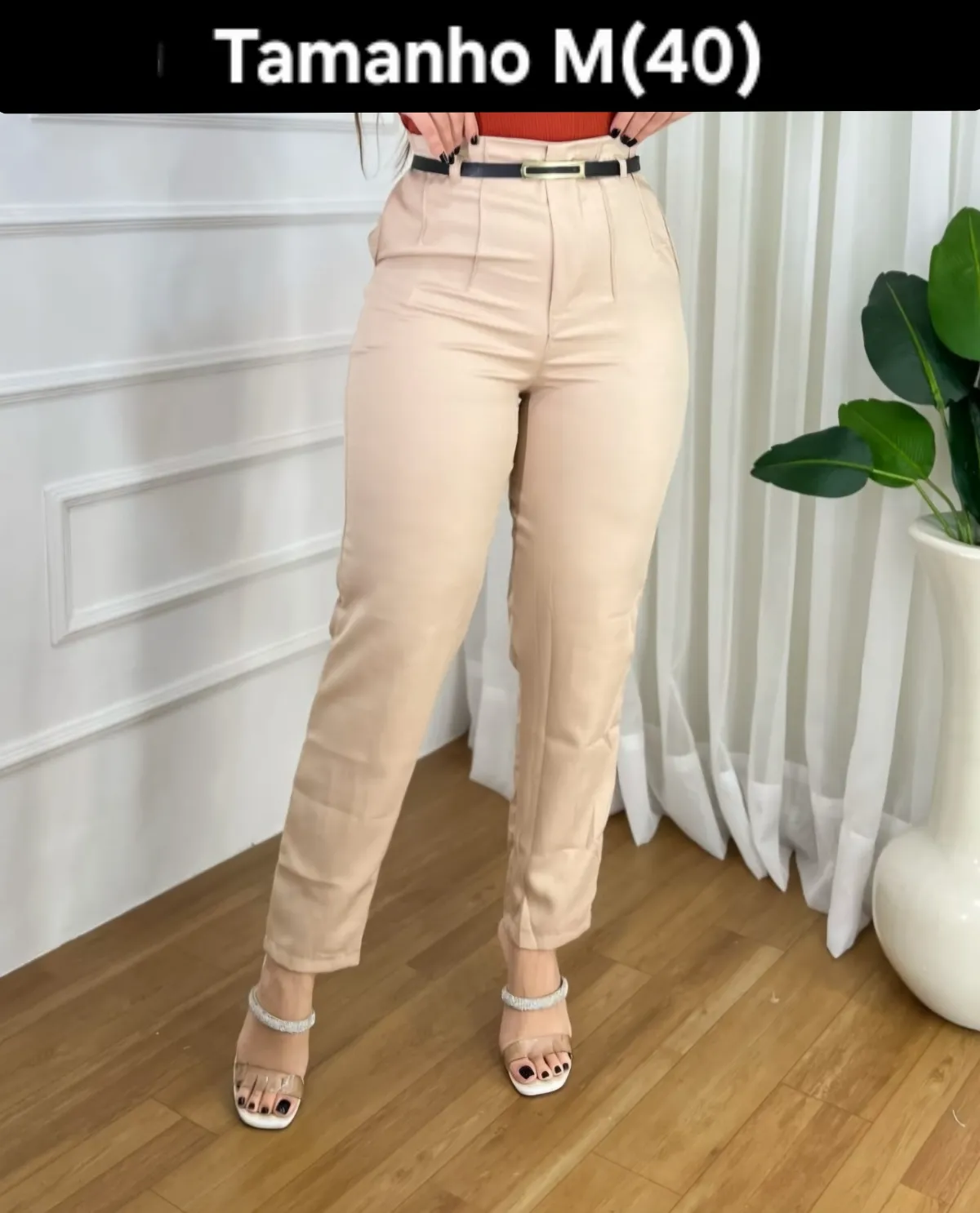 Calça slim alfaiataria