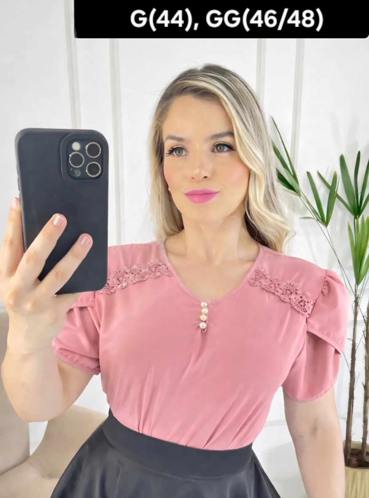 Blusa Manga Curta com gripir